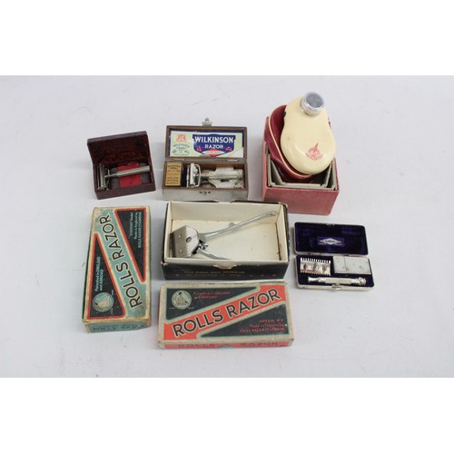 413 - 7 x Assorted Vintage Gents RAZORS / CLIPPERS Inc Rolls Razor, Gilette Etc