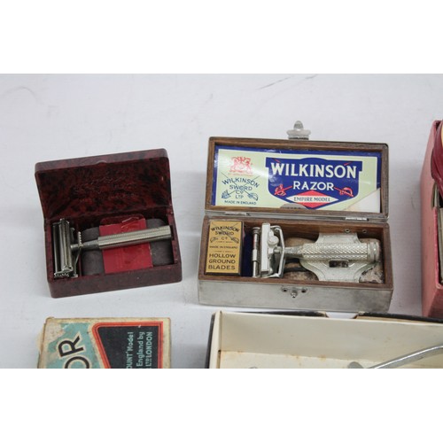 413 - 7 x Assorted Vintage Gents RAZORS / CLIPPERS Inc Rolls Razor, Gilette Etc