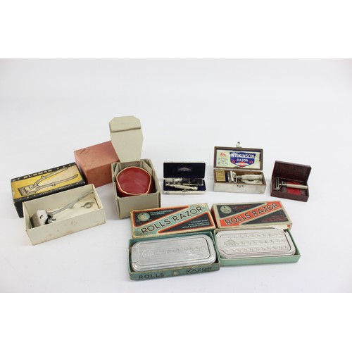 413 - 7 x Assorted Vintage Gents RAZORS / CLIPPERS Inc Rolls Razor, Gilette Etc