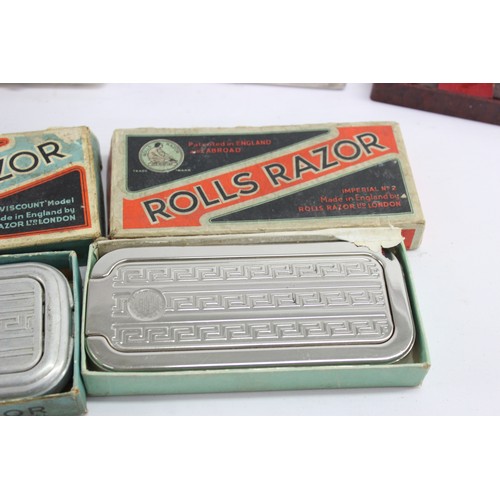 413 - 7 x Assorted Vintage Gents RAZORS / CLIPPERS Inc Rolls Razor, Gilette Etc