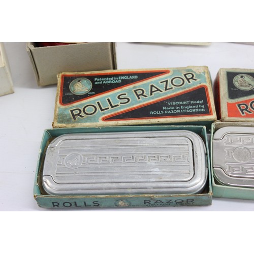 413 - 7 x Assorted Vintage Gents RAZORS / CLIPPERS Inc Rolls Razor, Gilette Etc