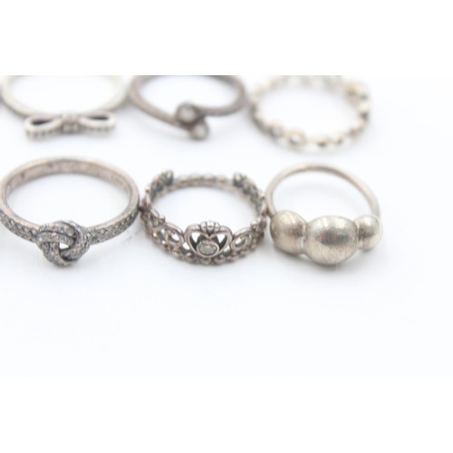 428 - x 8 .925 Pandora Rings