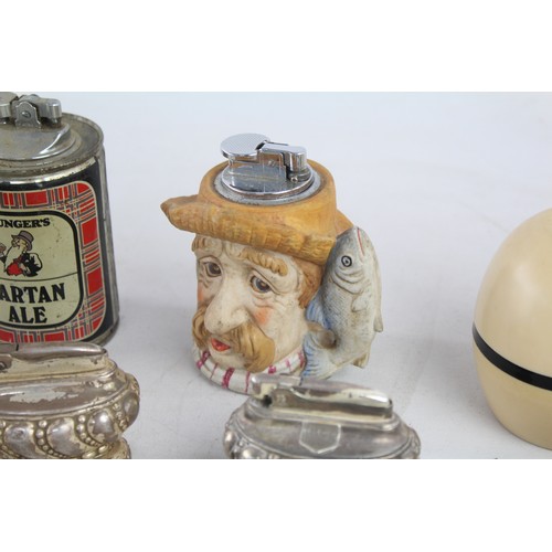 433 - 18 x Vintage TOBACCIANA Table Lighters Inc. Novelty, Advertising, Mid Century