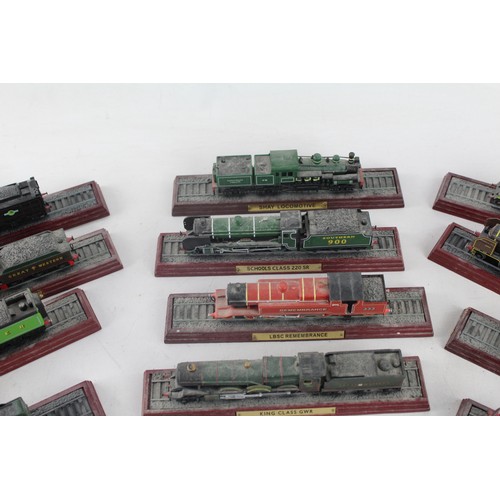 441 - 15 xVintage Model Display Locomotives Inc Mallard, Flying Scotsman, PLM Pacific