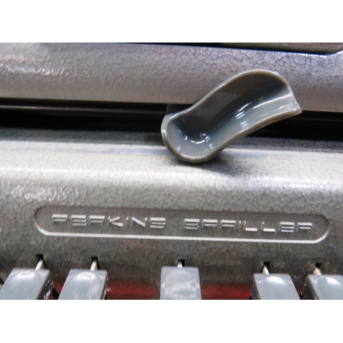 380 - VINTAGE PERKINS BRAILLLER BRAILLE TYPEWRITER