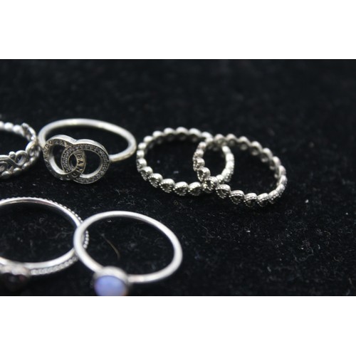 464 - x 10 .925 Pandora Rings