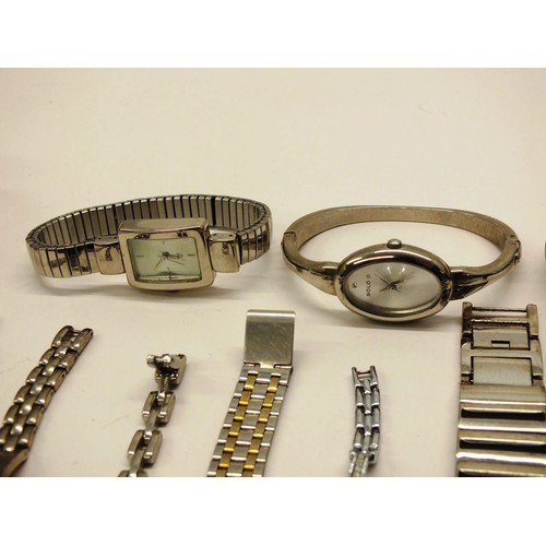 299 - 14 x LADIES QUARTZ WATCHES INCLUDING DIAMANTE