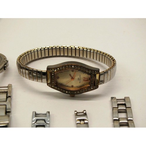 299 - 14 x LADIES QUARTZ WATCHES INCLUDING DIAMANTE