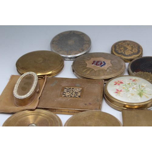 499 - 20 x Assorted Vintage Ladies Powder COMPACTS Inc Melissa, Darling, Mascot Etc