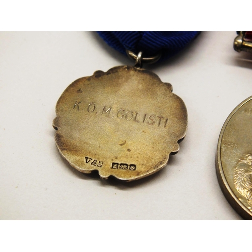 80 - SILVER MEDAL AND WWII MEDAL