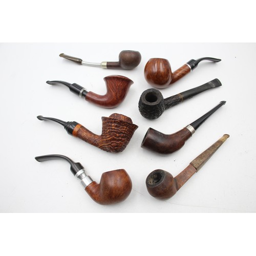 8 x Assorted Estate SMOKING PIPES Inc DR PLUMB, Oxford, Carey Magic Inch