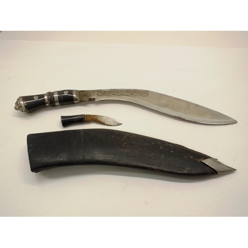 94 - VINTAGE KUKRI KNIVES AND SHEATH