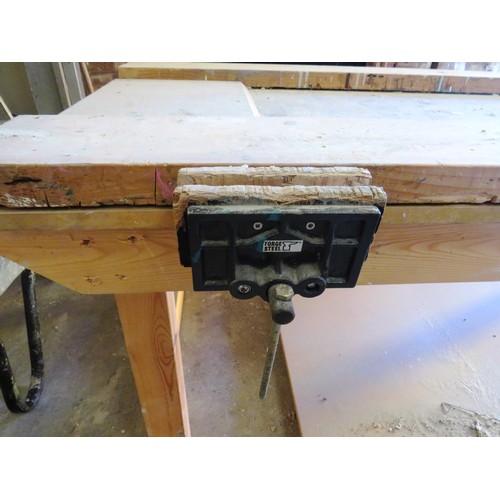 392 - WOODEN WORK BENCH 83