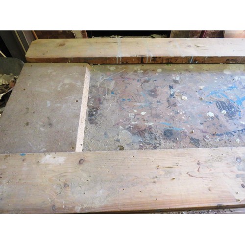 392 - WOODEN WORK BENCH 83