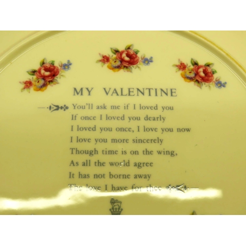 104 - 10 x ROYAL DOULTON VALENTINE PLATES 1976- 1985 BOXED