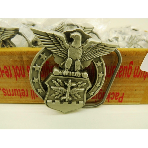 117 - 12 x USA AIR FORCE BELT BUCKLES