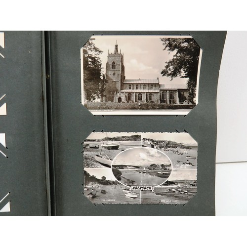 31 - BLACK POSTCARD ALBUM - RP'S AND TOPOGRAPHICAL APPROXIMATELY 52