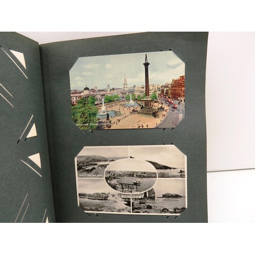 31 - BLACK POSTCARD ALBUM - RP'S AND TOPOGRAPHICAL APPROXIMATELY 52