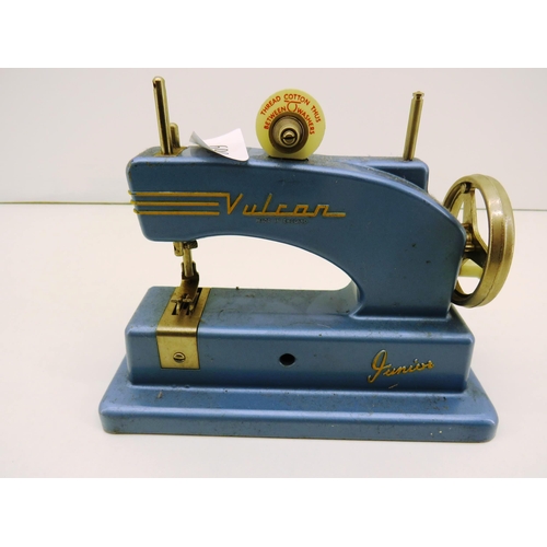 69 - VINTAGE CHILDS VULCAN JUNIOR TOY SEWING MACHINE