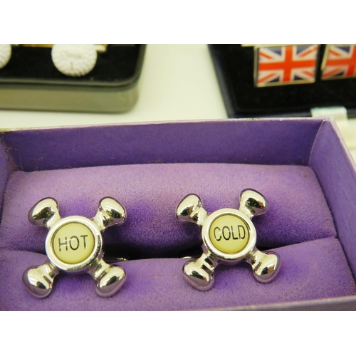 71 - JOBLOT OF GENTS CUFFLINKS INCLUDES BOXED SETS