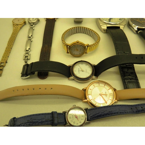 87 - SELECTION OF LAIDES AND MENS WATCHES IN WORKING ORDER INCLUDES SEIKO DATE WATCH AND CASIO DIGITAL