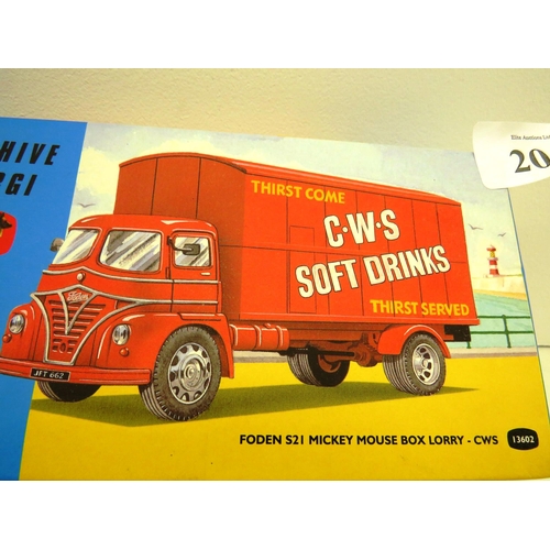 204 - CORGI ARCHIVE FODEN S21 BOX LORRY