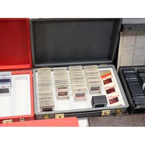 2 - PHOTGRAPHIC TRANSPARENCY/ SLIDE CASES AND CONTENTS