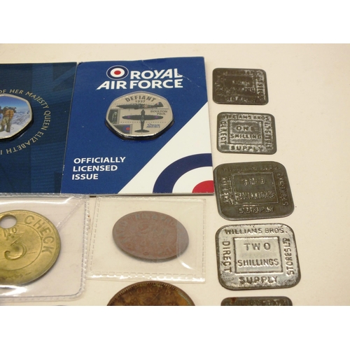 7 - COINS, TOKENS, PIT CHECKS- JOB LOT