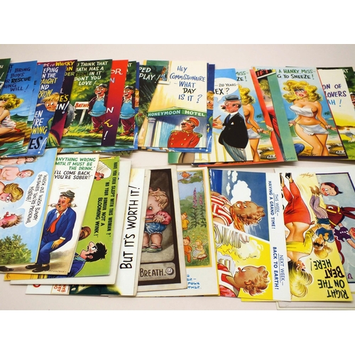 9 - 50 x COMICAL POSTCARDS INCLUDING BAMFORTHS ETC