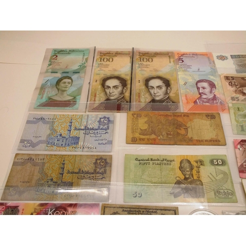 13 - ASSORTED MISCELLANEOUS BANKNOTES AND COINS, CROWNS ETC