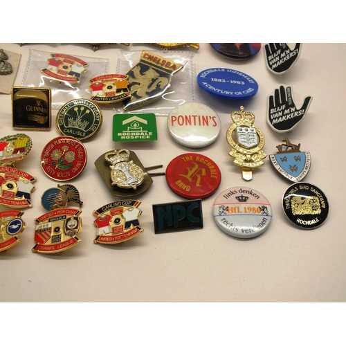 17 - 60 x VARIOUS MISCELLANEOUS BADGES- FOOTBALL ETC