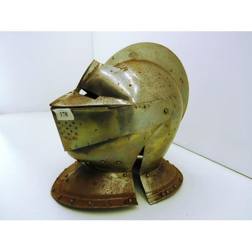 178 - MEDIEVAL STYLE KNIGHTS ARMOUR CLOSE HELM