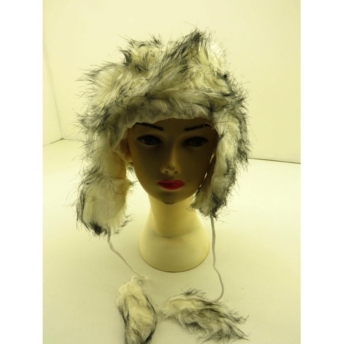 313 - SELECTION OF TEN LADIES  FAUX FUR HATS