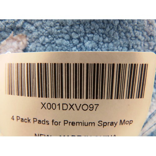 324 - 9 x FOUR PACK OF PREMIUM SPRAY MOP PADS