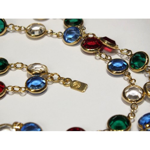 221 - VINTAGE SWAROVSKI MULTI COLOUR BEZEL SET 35