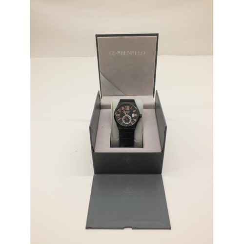 228 - GENTS GLOBENFELD WATCH BOXED AND WORKING