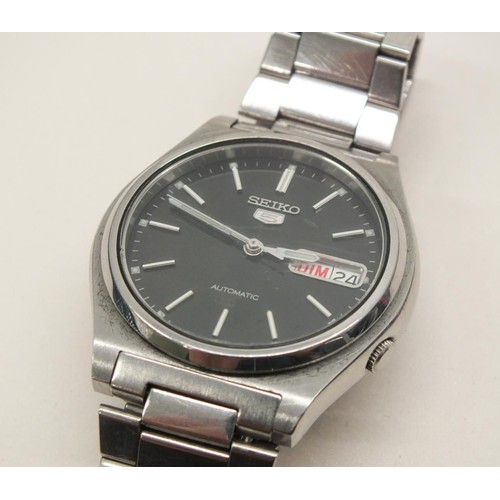 94 - VINTAGE GENTS SEIKO DATE WATCH IN GOOD WORKING ORDER