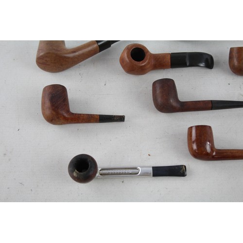 405 - 8 x Assorted Estate SMOKING PIPES Inc Falcon, Hardcastle Special De Luxe