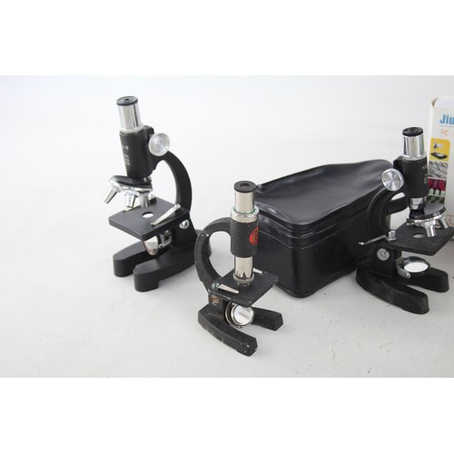 428 - 8 x Vintage Microscopes Inc Boxed, Digital, H & G Etc