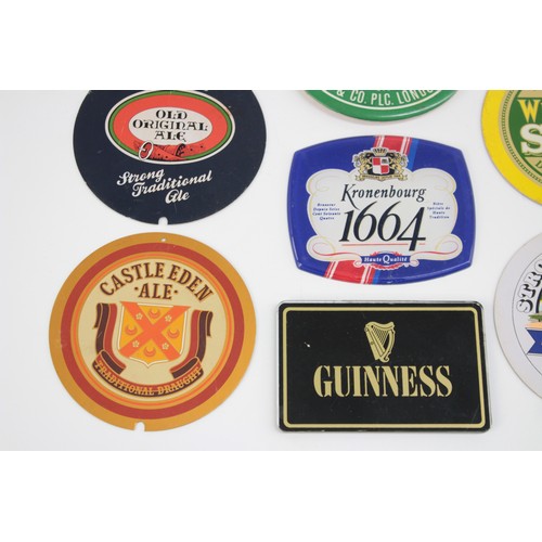 441 - 12 x Assorted Advertising Pub Draught TAP SIGNS Inc Porcelain Heineken Etc