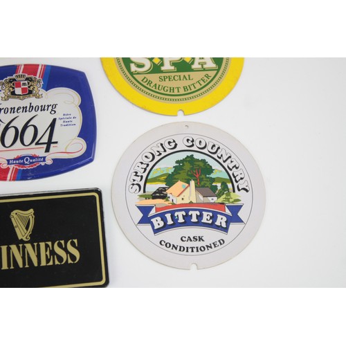 441 - 12 x Assorted Advertising Pub Draught TAP SIGNS Inc Porcelain Heineken Etc