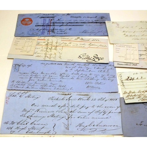 393 - 20 ANTIQUE & VINTAGE CHEQUES