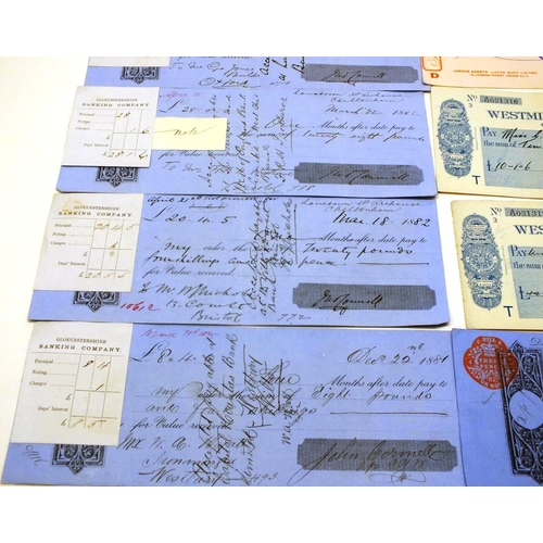 394 - 20 ANTIQUE & VINTAGE CHEQUES