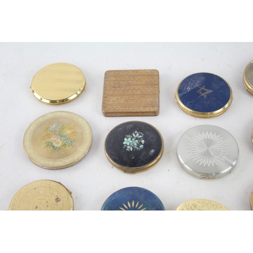 460 - 25 x Assorted Vintage Ladies Powder COMPACTS Inc Stratton, Mascot, Gold Tone Etc