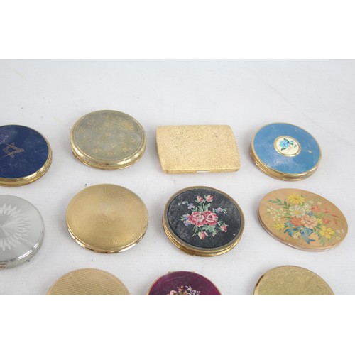 460 - 25 x Assorted Vintage Ladies Powder COMPACTS Inc Stratton, Mascot, Gold Tone Etc