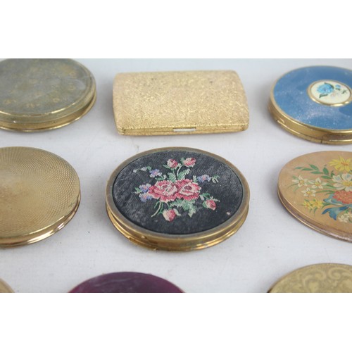 460 - 25 x Assorted Vintage Ladies Powder COMPACTS Inc Stratton, Mascot, Gold Tone Etc