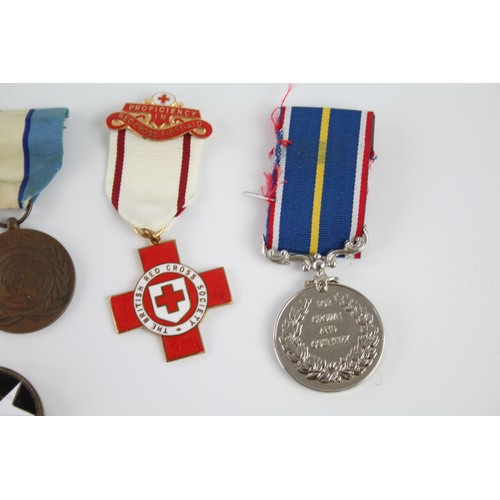 465 - 5 x Mixed Medals Inc Order of St John, Red Cross, National Service, Etc