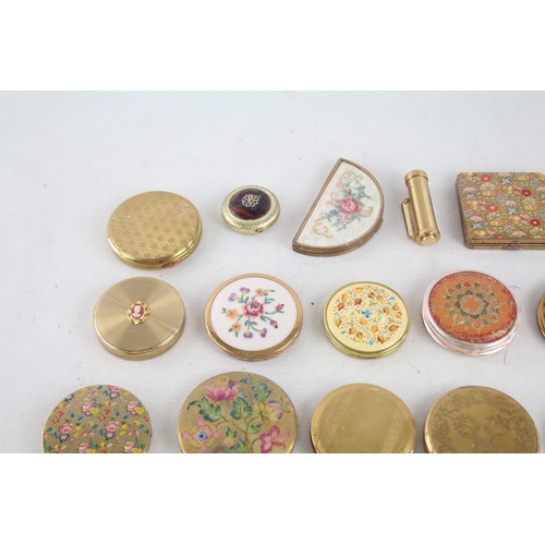 468 - 25 x Assorted Vintage Ladies Powder COMPACTS Inc Coty, Yardley, Gold Tone Etc