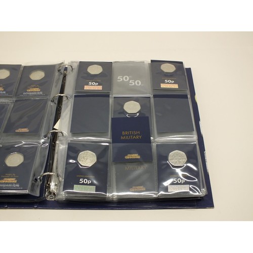 399 - 47 COLLECTABLE 50p COINS IN CHANGE CHECKER FOLDER