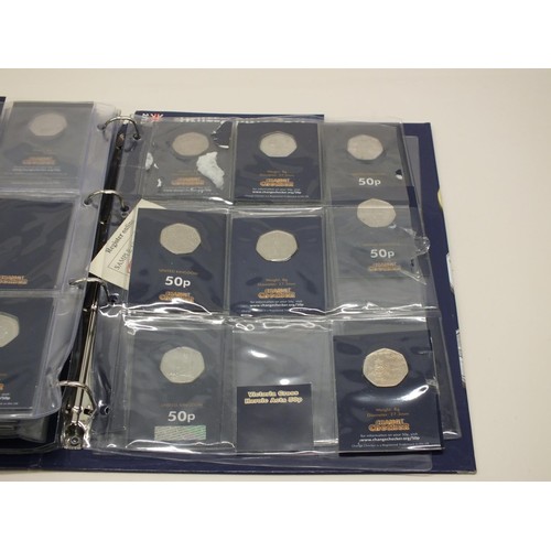 399 - 47 COLLECTABLE 50p COINS IN CHANGE CHECKER FOLDER